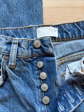 Boyish The Tommy High-Rise Blue Denim Jeans with Button-Fly